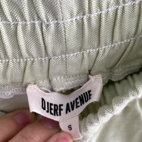 Djerf Avenue Breezy Shorts Green in Size Small - Picture 4 of 6